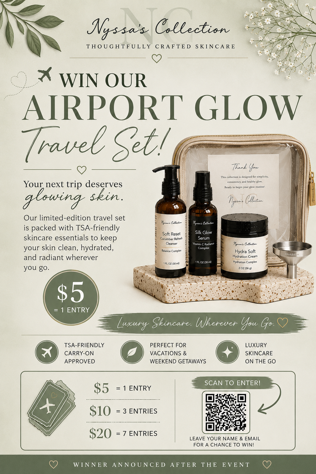 Airport Glow Raffle Tickets