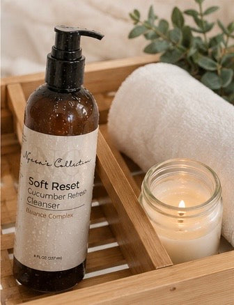 Nyssas Collection Cleanser on bamboo 